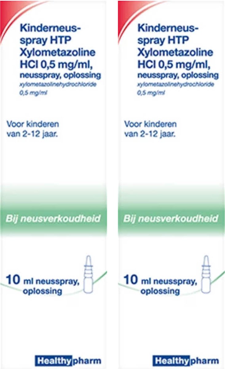 Goedkoopste Healthypharm Kinder Neusspray XylometazolineHCL 0,5mg/ml - 2 x 10 ml