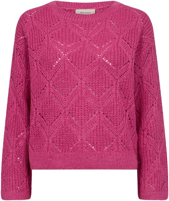 Freequent Trui Fqjazz Pullover 203053 Raspberry Rose Melange Dames Maat - XL