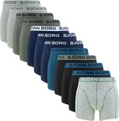 Bol.com Björn Borg cotton stretch 12P boxers mixed multi - L aanbieding