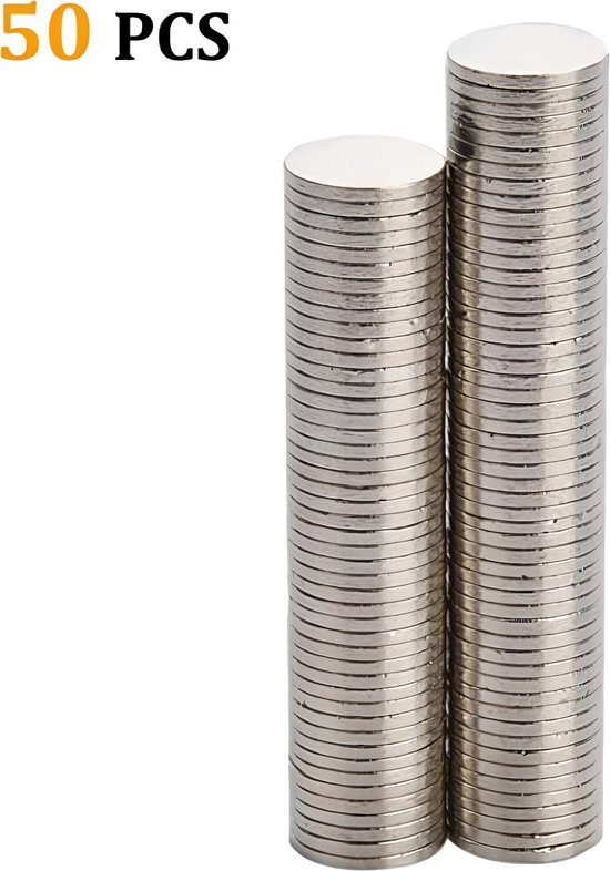 swihorab Mini-magneetset, 50 stuks decoratieve neodymium magneten voor magnetische whiteboards, kantoor, thuis, transparant, wit, Koniche vorm