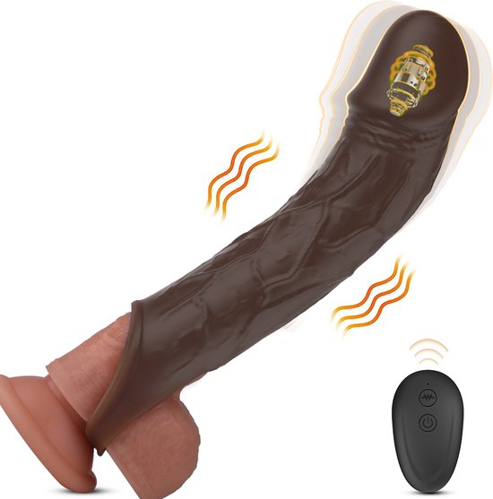 Foto: Axel zwart vibrerende penis sleeve vibrator penis stimulator erotiek seks speeltjes vibrator voor koppels seks toys met afstandsbediening