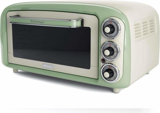 Ariete 979/04 | Vintage oven | vrijstaand | 18 Liter | timer | 1380 Watt | groen