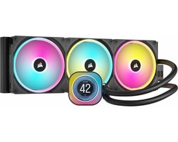 Corsair iCUE LINK H170i LCD - Vloeistofkoelsysteem processor - afmeting radiator: 420 mm - voor Intel LGA: 1700, 1200, 115X - AMD AM5, AM4 - koper, aluminium - 3x iCUE LINK QX140 RGB fans - zwart