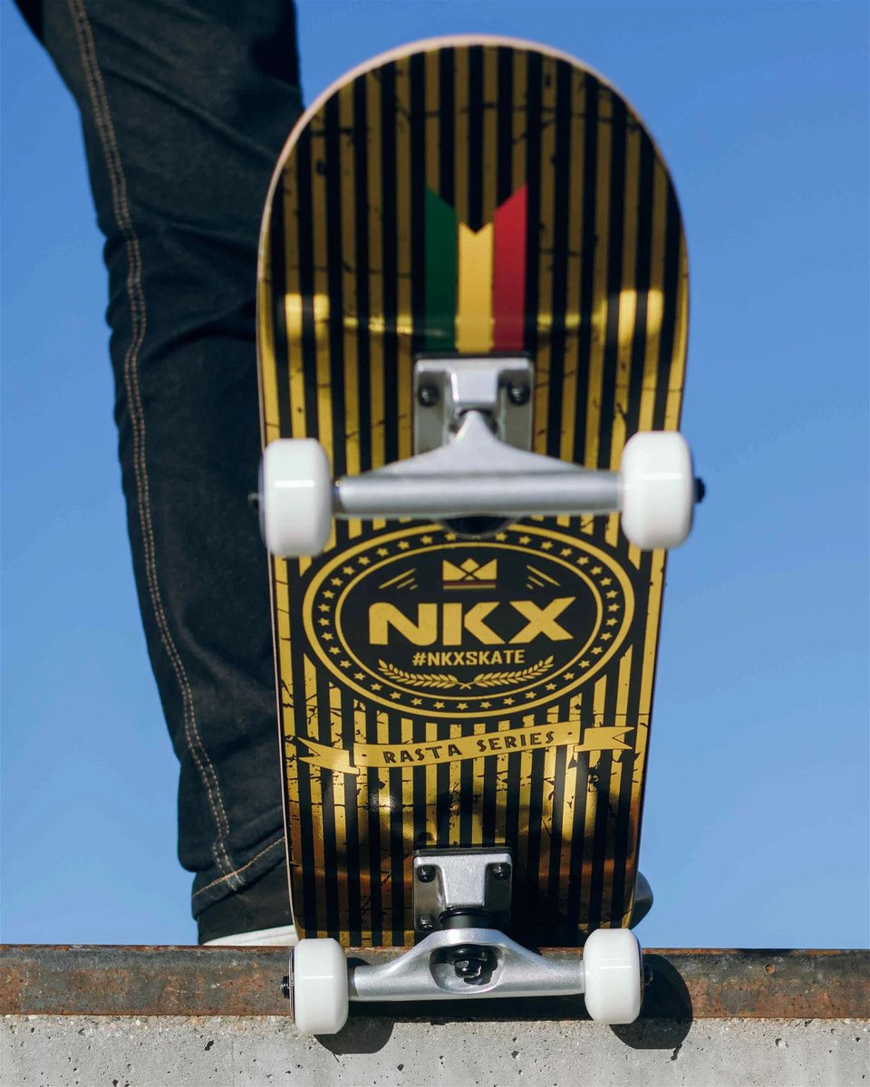NKX Skateboard Rasta Royal 7 75 Goud