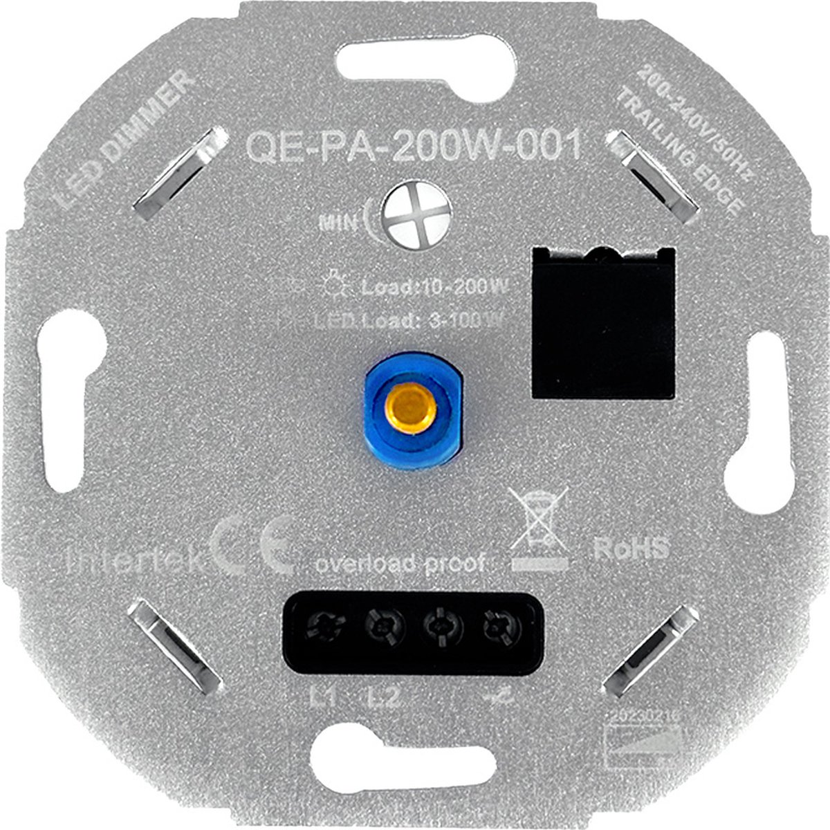 LED Dimmer - 3-100W - - Fase afsnijding - Beschermd tegen Overbelasting & Oververhitting - Universeel