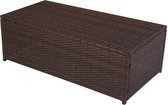 Cosmo Casa Modulaire Poly - Rattan Alu - Sofa RomV 37x111x58cm - Bruin - Salontafel - PE - Blad