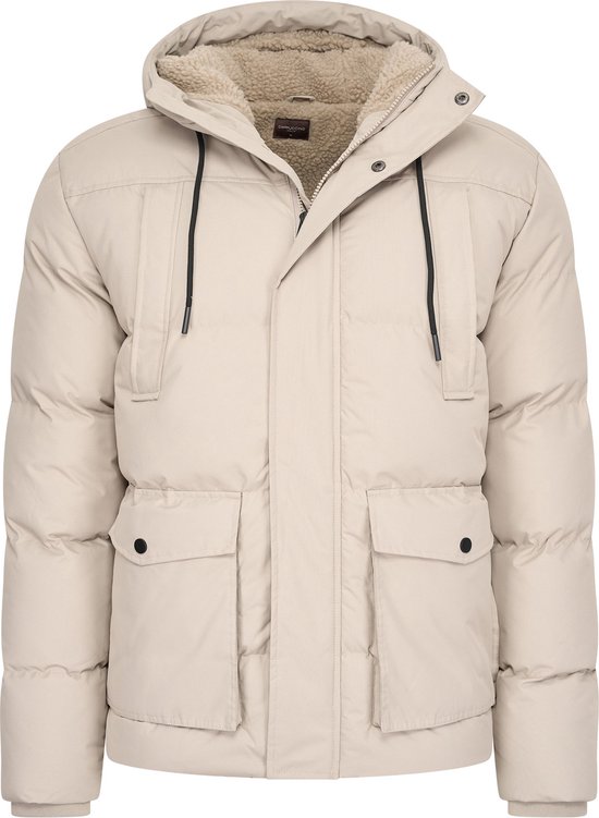 Cappuccino Italia - Heren Jas winter Moorland - Beige - Maat XL