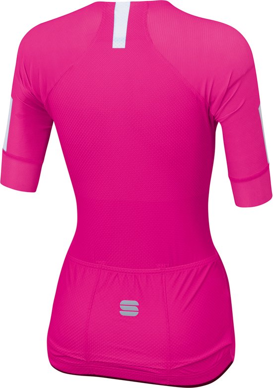 Sportful Fietsshirt Korte mouwen voor Dames Roze Wit - SF Bodyfit Pro Evo W Jersey-Bubble Gum White - S