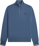 Fred Perry - Half Zip Sweatshirt - Blauwe Sweater-S