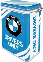 Boîte de rangement BMW Drivers Only avec fermeture à clip