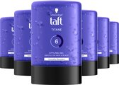 Bol.com Taft Titane Styling Gel – Haargel – Haarstyling - Sterke Hold - Vochtbestendig – Alcoholvrij & Hydraterend - Voordeelver... aanbieding