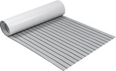 240*90*0.6cm - Decking Zelfklevende Bootmat - EVA Teak Foam Decking Mat - Teak Boten Vloerbedekking - Teakhouten Jachtvloeren - Teak Vloerbedekking Vloer - Balkonmatten - Tuinmatten - Wasbaar - Lichtgrijs