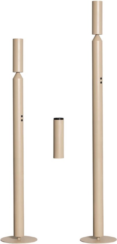 ETH Pencil Vloerlamp mat zand excl. 2xGU10 H180cm on/off on tube