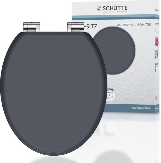 Wc-bril Softclose SCHÜTTE Wc-bril Met Softclose - Houten Kern, MDF, Belastbaar Tot 175 Kg, Wit Houten Wc Bril Met Softclose Mechanisme Wit