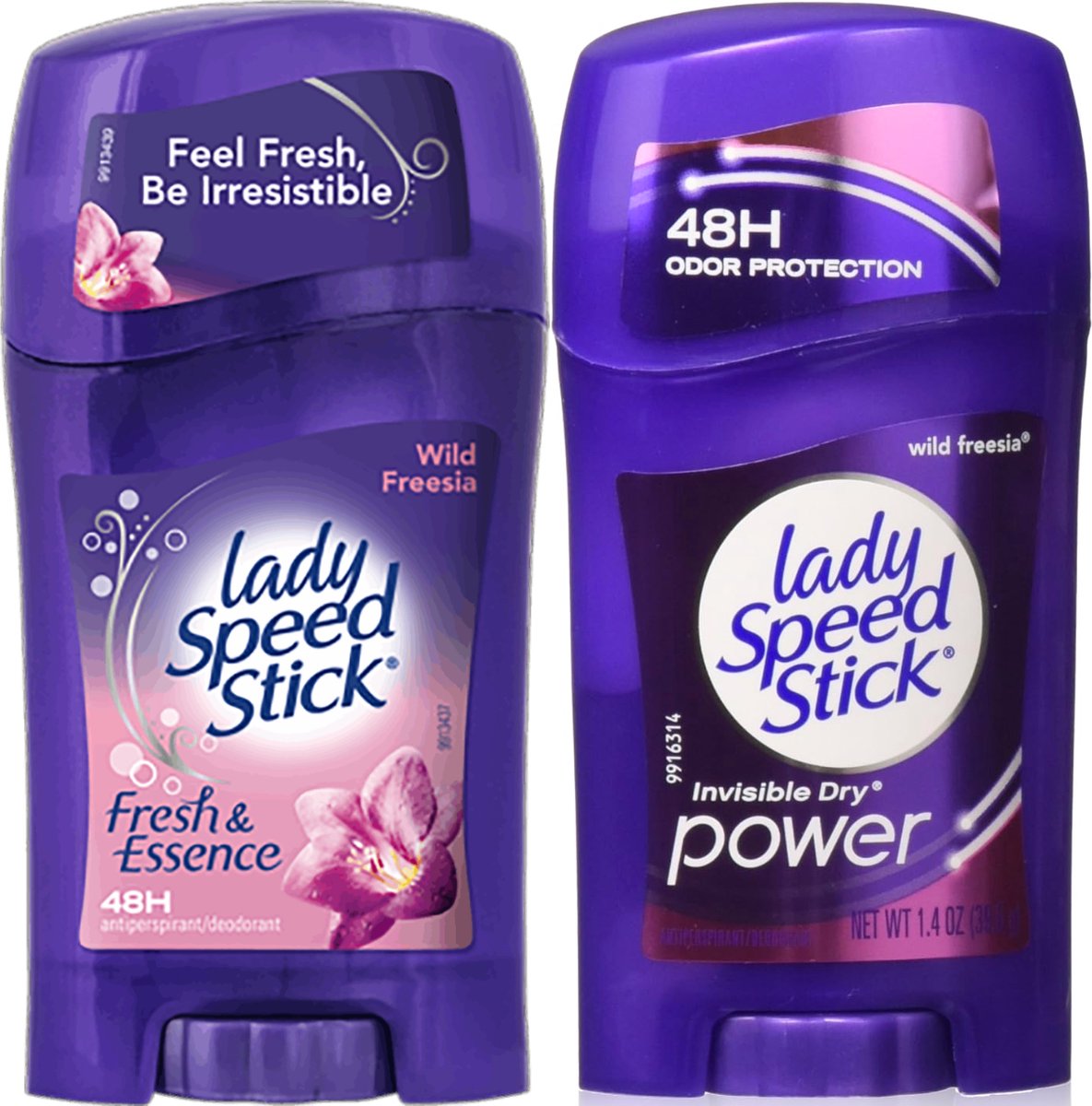 Goedkoopste Lady Speed Stick Deodorant Vrouw Wild Freesia Set - 2x 40g - Fresh Essence Wild Freesia - Invisble Dry Power Wild Freesia