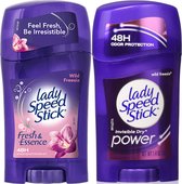 Lady Speed Stick Deodorant Vrouw Wild Freesia Set - 45g - Fresh Essence Wild Freesia - 40g - Invisble Dry Power Wild Freesia