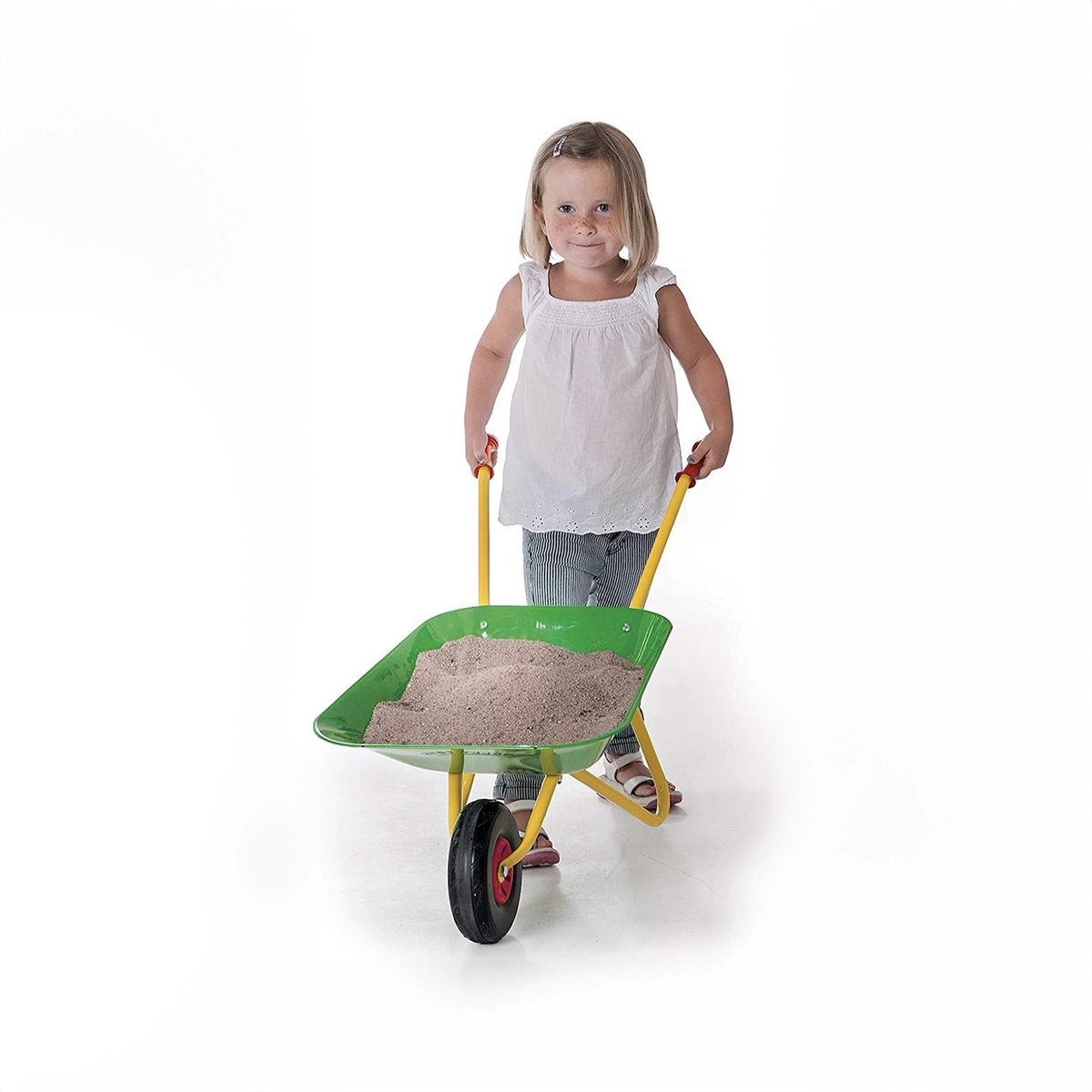 Kinderkruiwagen Rolly Toys, METALEN bak GROEN — afbeelding 5