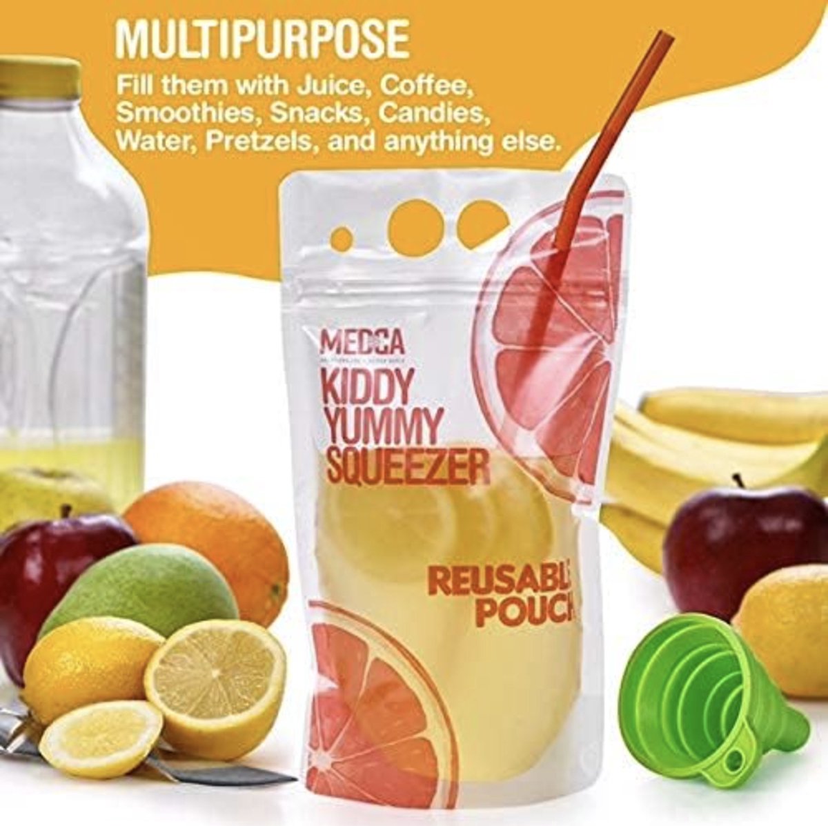 XSEXO 50 stuks smoothiezakken, lekvrije drankzakken, herbruikbare drankhouders voor het invriezen van sappen, koude en warme dranken XSEXO 50 stuks smoothiezakken, lekvrije drankzakken, herbruikbare drankhouders voor het invriezen van sappen, koude en warme dranken