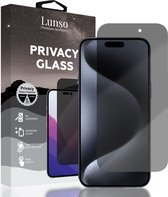 Lunso - Geschikt voor iPhone 15 / 15 Pro - Privacy Glass - Screen protector