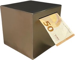 Thuiser Spaarpot voor briefgeld en briefjes - Volwassenen - Zilver