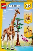 LEGO 31150 Creator Animaux de safari 3 en 1 avec girafe, lion et gazelles