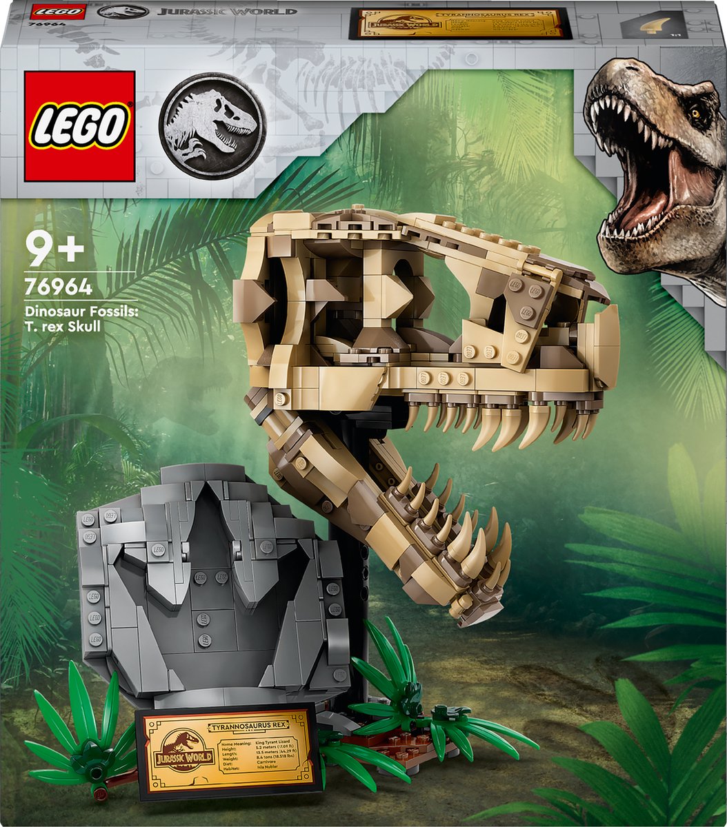 LEGO Fossiles de dinosaures : crâne de T. rex - 76964 | bol