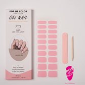 Pop of Color Amsterdam - Kleur: Glazed Pink - Gel nail wraps - UV nail wraps - Gel nail stickers - Gel nail foil - Nail stickers - Gel nagel wraps - UV nagel wraps - Gel nagel Stickers - Nagel wraps - Nagel stickers