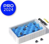 Jeu d'échecs magnétique - Jeu d'échecs magnétique avec pierres - Corde - Jeu d'échecs de voyage - Échiquier magnétique - Trend 2024 - Motricité fine - Jouets Montessori