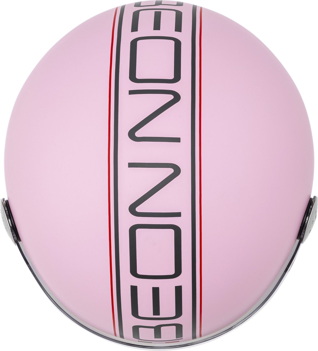 BEON Design Scooterhelm - Mat Roze - M - Jethelm met Vizier - Motorhelm voor Dames - Geschikt voor Vespa, Scooter, Brommer, Motor en Snorfiets – foto 5