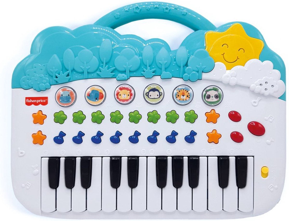 Interactieve kinderpiano met licht- en geluidseffecten 22 × 17 cm