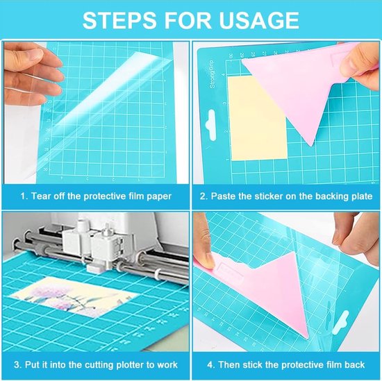 Schneidematte für Cricut Joy Xtra, Ersatzkleber Klebrige Schneidematten 3 Stück Selbstklebende Cutting Mat zum Basteln, Rutschfester Matt für Cricut Zubehör (StandardGrip, LightGrip, StrongGrip Schneidematte für Cricut Joy Xtra, Ersatzkleber Klebrige Schneidematten 3 Stück Selbstklebende Cutting Mat zum Basteln, Rutschfester Matt für Cricut Zubehör (StandardGrip, LightGrip, StrongGrip