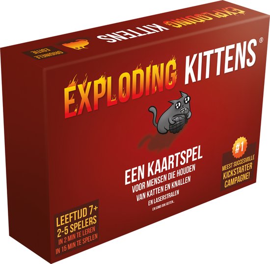 Exploding Kittens Originele Editie - Nederlandstalig Basis Kaartspel - Exploding Kittens