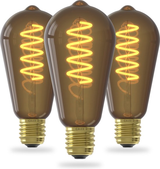 Calex LED Filament Lamp - E27 - Lichtbron Natural - Dimbaar - Warm Wit licht