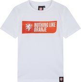 KNVB T-shirt Nothing like Oranje enfants - Wit