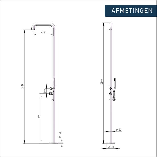 Cabine de douche d'angle hydromassante PALOMA K-549 130x130 cm x 225 cm | Leroy Merlin
