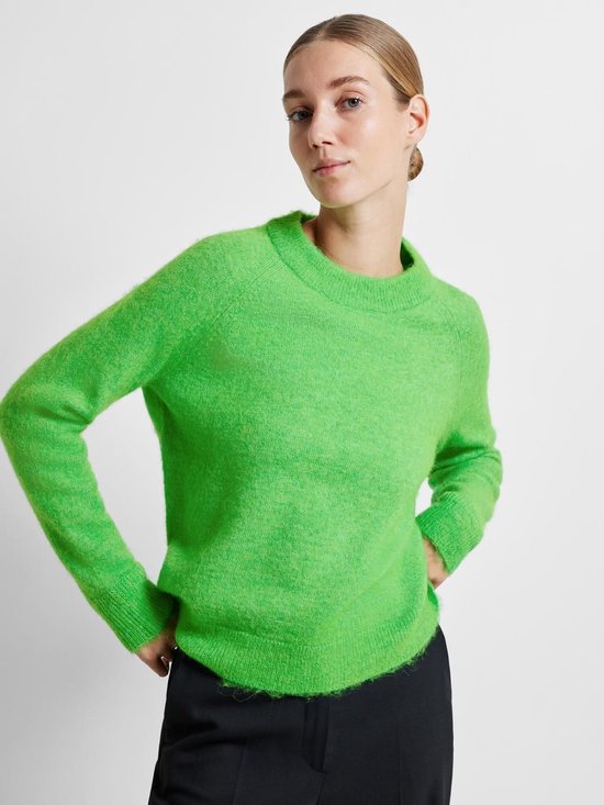 Selected Femme Lulu LS Knit O-Neck Classic Green