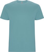 5 Pack T-shirt's unisex met korte mouwen 'Stafford' Dusty Blue - 3XL