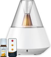Aroma Diffuser 150ml – Nachtlamp – Vernevelaar – Luchtbevochtiger – Geurverspreider – Aromatherapie – Wit