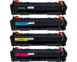 Inktkenners Toner Multipack Geschikt voor HP 216A - 4 Kleuren - Geschikt voor Color LaserJet Pro M155a - M155nw - M182nw - MFP M182fw - M182n - M183fw - W2413A