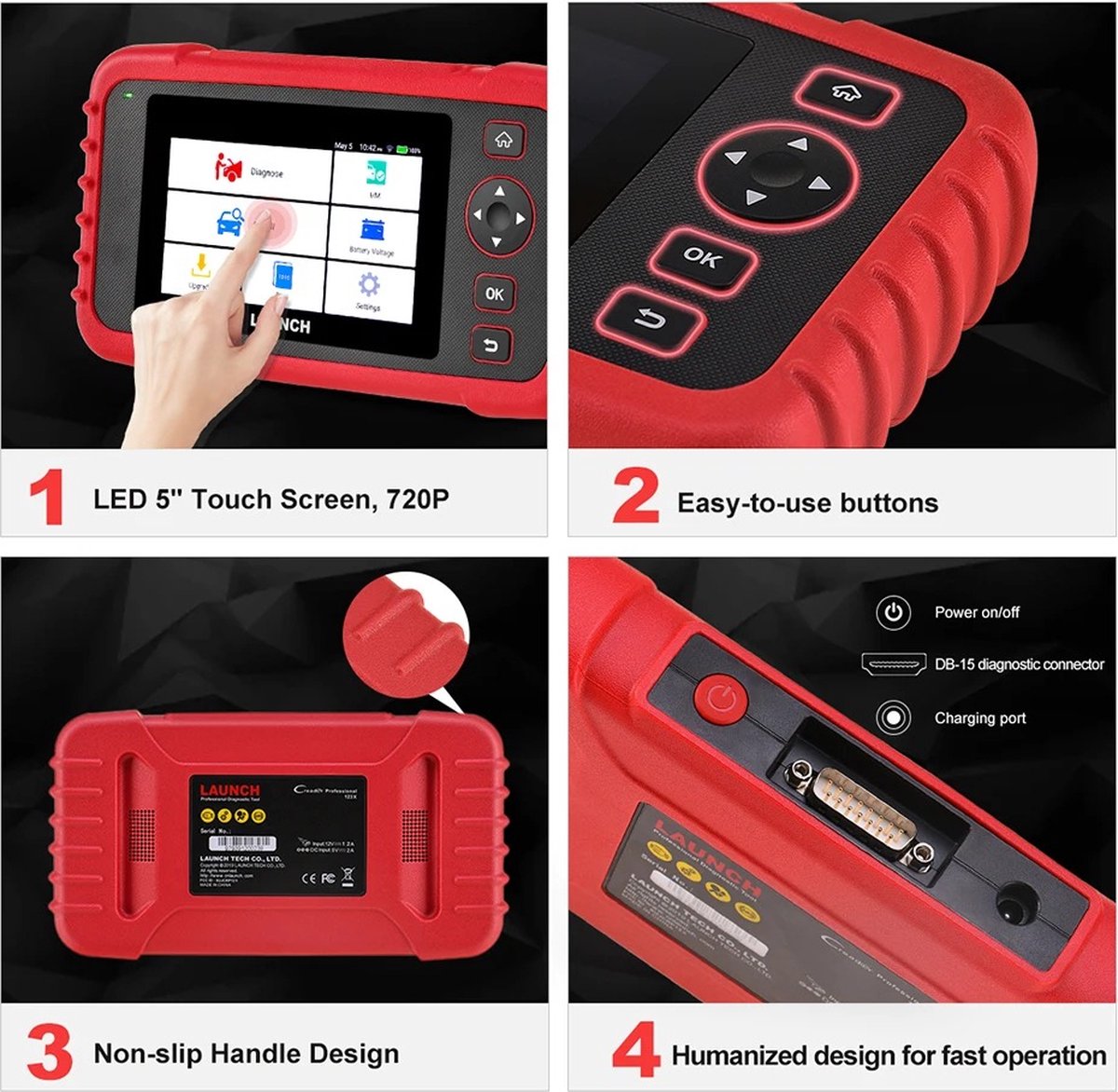 Original LAUNCH CRP123E 4 System Diagnostic Tool for Engine