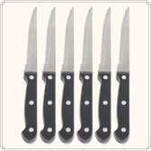 Orange85 - Ensemble de couteaux à steak - acier inoxydable - 6 pièces