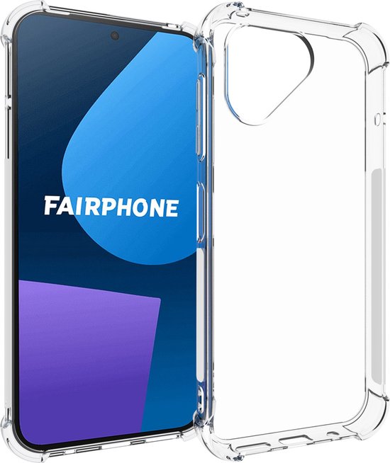 iMoshion Hoesje Geschikt voor Fairphone 5 Hoesje Siliconen - iMoshion Shockproof Case - Transparant