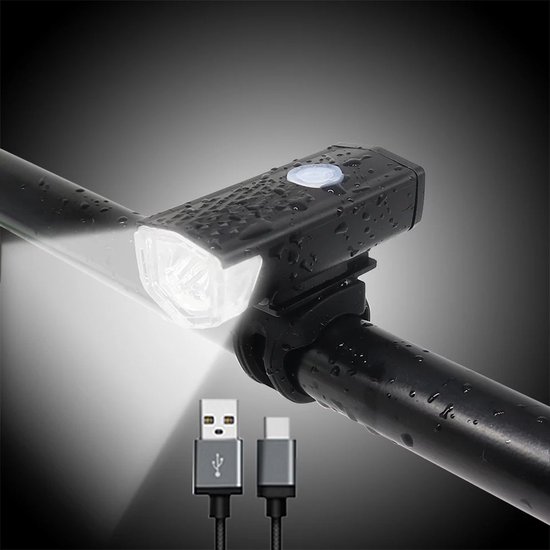 Pro Sport Lights LED Fietsverlichting Set - Voorlicht en Achterlicht - USB Oplaadbaar - 300 & 20 Lumen — afbeelding 2