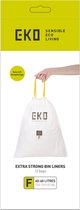 EKO - Afvalzakken 40-60 liter (F), EKO (24x12 stuks) - Plastic - wit