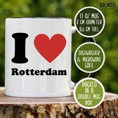 I love Rotterdam| Mok met tekst | Grappige mok | Verjaardag cadeau | Cadeau voor man | Cadeau voor vrouw | Cadeau voor haar | Cadeau voor hem | Grappige cadeau | Thee glazen | Valentijn cadeautjes | Koffiekopjes