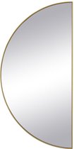 OZAIA Metalen spiegel met halve cirkel design - B.50 x H.100 cm - Goudkleurig - GAVRA L 50 cm x H 100 cm x D 1 cm