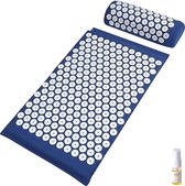 Slimtron Relief Mat Blauw spijkermat - Ontspanning en Pijnverlichting - acupuntuurmat - met 10 ml Aurgan arganolie