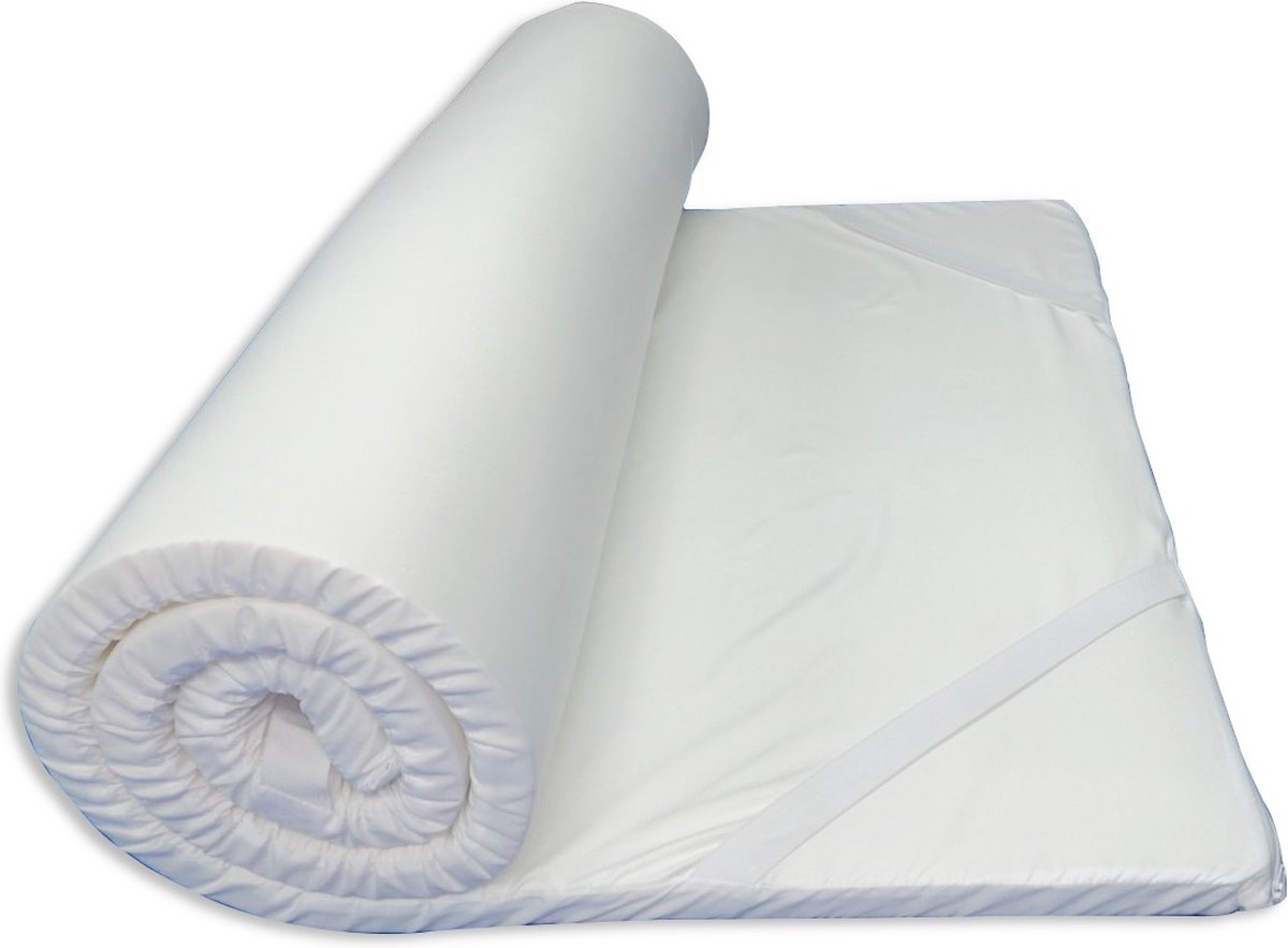 Nasa Traagschuim Oplegmatras Hotel - 140x200 - 3 cm dik - Anti-Allergie - Afritsbare en wasbare hoes