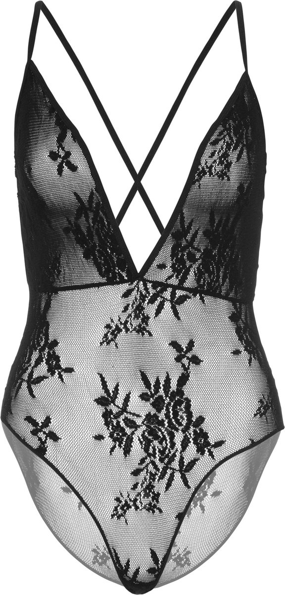 Goedkoopste Deep V floral lace teddy