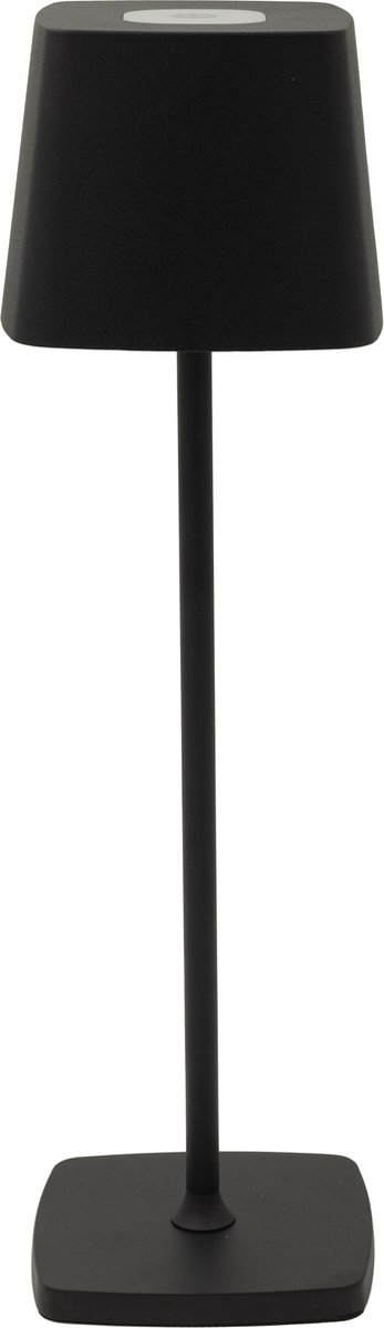 Luxus Europe - Draadloze Tafellamp Touch Deluxe - Aimée - Zwart - 37cm - Tafellamp Slaapkamer - Decoratieve tafellamp - Oplaadbaar - Dimbaar